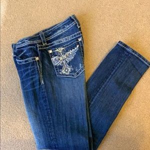 Miss Me Skinny Jeans Style JP5117SGV Size 31